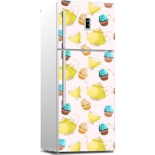 Tilki Dünyası Buzdolabı Kapağı Kaplama Sticker 0165