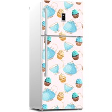 Tilki Dünyası Buzdolabı Kapağı Kaplama Sticker 0170