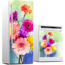 Tilki Dünyası Buzdolabı ve Bulaşık Makinesi Takım Sticker 0110