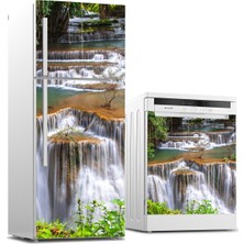 Tilki Dünyası Buzdolabı ve Bulaşık Makinesi Takım Sticker 0118