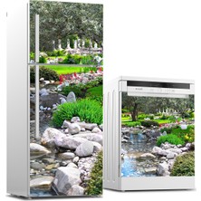 Tilki Dünyası Buzdolabı ve Bulaşık Makinesi Takım Sticker 0124