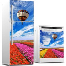 Tilki Dünyası Buzdolabı ve Bulaşık Makinesi Takım Sticker 0144