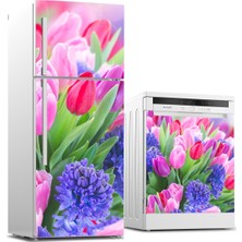 Tilki Dünyası Buzdolabı ve Bulaşık Makinesi Takım Sticker 0150