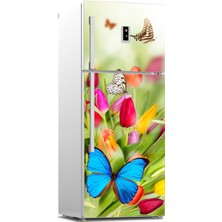 Tilki Dünyası Buzdolabı Kapağı Kaplama Sticker 0187