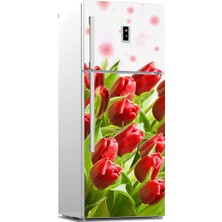 Tilki Dünyası Buzdolabı Kapağı Kaplama Sticker 0188