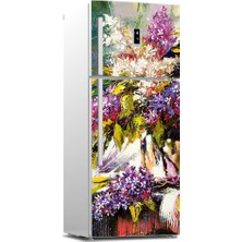 Tilki Dünyası Buzdolabı Kapağı Kaplama Sticker 0243