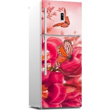 Tilki Dünyası Buzdolabı Kapağı Kaplama Sticker 0251