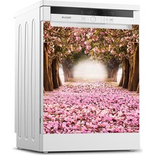 Tilki Dünyası Bulaşık Makinesi Kapak Sticker 0096