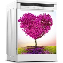 Tilki Dünyası Bulaşık Makinesi Kapak Sticker 0099