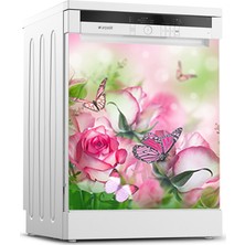 Tilki Dünyası Bulaşık Makinesi Kapak Sticker 0122