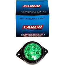 Carub Lamba 12V Ledli Yuvarlak Yeşil