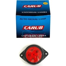 Carub Lamba 12V Ledli Yuvarlak Kırmızı