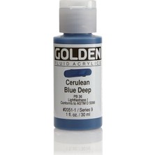 Golden Fluid Akrilik 30 Ml Cerulean Blue Deep Seri 9