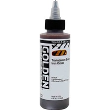 Golden High Flow Acrylic 118 Ml Seri 1 Transparent Brown iron Oxide