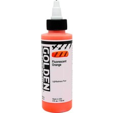 Golden High Flow Acrylic 118 Ml Seri 5 Fluorescent Orange