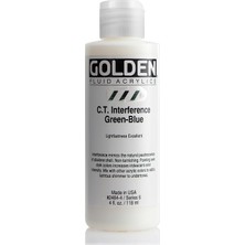 Golden Fluid Acrylic 118 Ml Seri 6 C.T. interference Green Blue