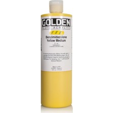 Golden Fluid Acrylic 473 Ml Seri 3 Benzimidazolone Yellow Medium