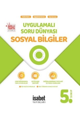 İsabet Yayınları 5. Sınıf Sosyal Bilgiler Uygulamalı Soru Dünyası