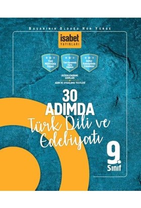 İsabet Yayınları 9. Sınıf 30 Adımda Türk Dili Ve Edebiyatı