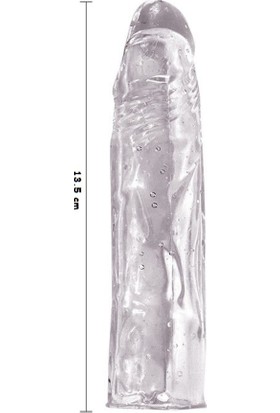 Hizliexpress Dragon's Dick Damarlı Uzatmalı Silikon Penis Kılıfı Şeffaf Dildo