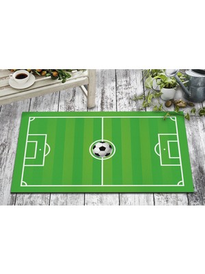 Olunca Olunca Futbol Tasarım Kapı Önü ve Ev İçi Paspas 45x75 cm