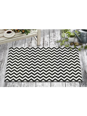 Olunca Olunca Zigzag TAsarım Kapı Önü ve Ev İçi Paspas 45x75 cm