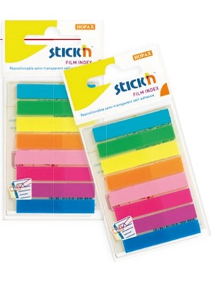 Gıpta Stickn 45x8 mm Neon 8 Renk Film Ayraç 20 Yaprak