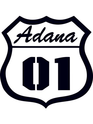 Areksan Adana 01 Beyaz Sticker 25 cm