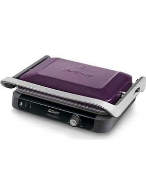 Arzum AR2019 Deluxe Tost Makinesi ve Izgara 1800W, Çift Taraflı Granit Plaka, Ayarlanabilir Gövde, Mürdüm Renk Seçeneği