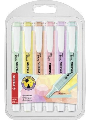 Stabilo Swing Cool 6'Lı Pastel İşaretleme Kalemi