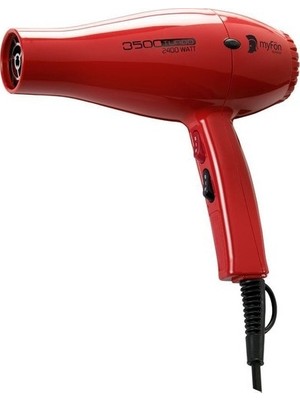 Hector Fön Makinası 3500 Turbo 2400 Watt  Led Işıklı  Kırmızı Renk