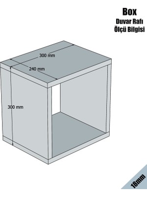 Variant Box Duvar Rafı - Sarı