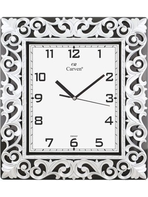Carven Duvar Saati Gümüş