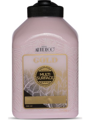 Artdeco Gold Multi Surface Saten Akrilik Boya 500ml 323 Pembe Kuvars