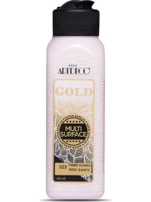 Artdeco Gold Multi Surface Satin Akrilik Boya 140ml 323 Pembe Kuvars