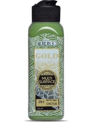 Artdeco Gold Multi Surface Satin Akrilik Boya 140ml 290 Kaktüs Yeşili