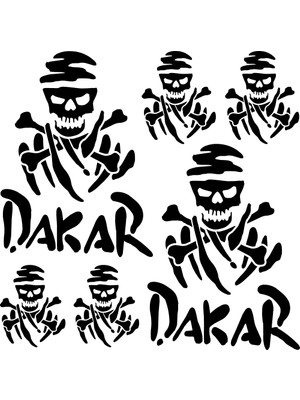 Sticker Master Dakar Kurukafa Sponsor Set Sticker Oto Motor Pc Etiket