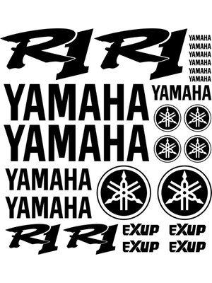 Sticker Master Yamaha R1 Sticker Set 2 Oto Motor Pc Etiket