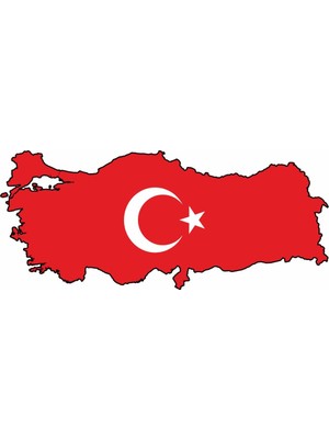 Sticker Master Türkiye Haritası Sticker Oto Motor Pc Etiket