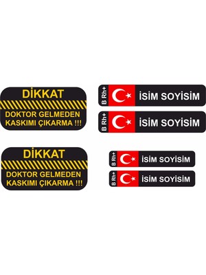 Sticker Master Kan Grubu Kask Set Sticker Etiket Oto Motor Pc Etiket
