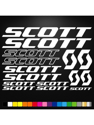 Sticker Master Scott Bisiklet Sticker Set Etiket Oto Motor Pc Etiket