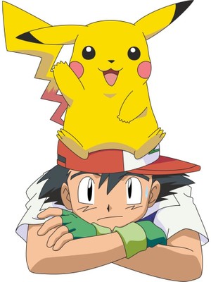 Sticker Master Pokemon Hello Picachu with Ash Sticker Oto Motor Pc Etiket