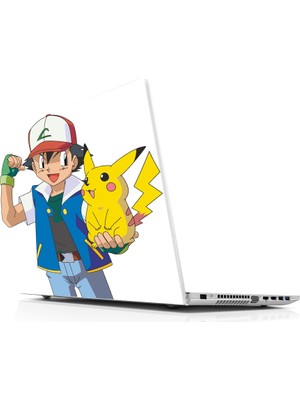 Sticker Master Pokemon Go Ash And Picachu Laptop Sticker Oto Motor Pc Etiket