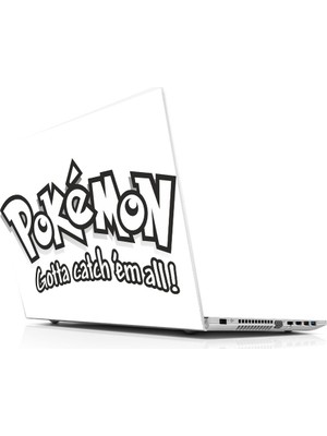 Sticker Master Pokemon Go Catch Em All Black Laptop Sticker Oto Motor Pc Etiket