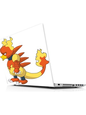 Sticker Master Pokemon Magmar Laptop Sticker Oto Motor Pc Etiket
