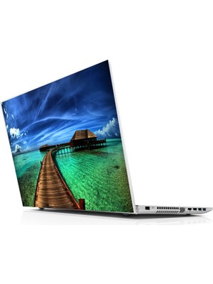 Sticker Master Tropikal Ev Laptop Sticker Oto Motor Pc Etiket