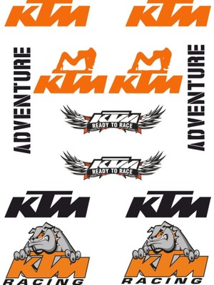 Sticker Master Ktm Sticker Seti Oto Motor Pc Etiket