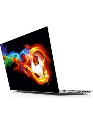 Sticker Master Ateşten Top Laptop Sticker Oto Motor Pc Etiket