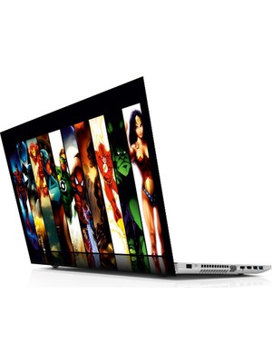 Sticker Master Marvel Characters Laptop Sticker Oto Motor Pc Etiket