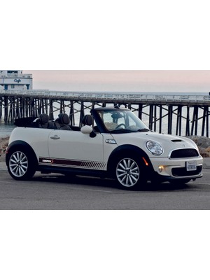 Sticker Master Mini Cooper S Yan Şerit Kesik Sticker Oto Motor Pc Etiket